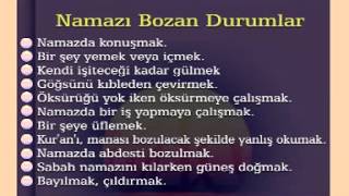 Namaz Öğreniyorum - Namazı Bozan Durumlar