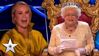 Unforgettable Audition: The Judges get a Royal ROASTING from The Queen! | Britain's Got Talent