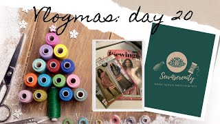 #vlogmas - Day 20  Sewing Vlog -  Simply Sewing Magazine