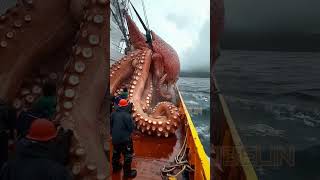 Giant Deep Sea Creature Caught by Fishermen!🐙🦑🦀#deepseafishing #fishingexploration #giantseacreature