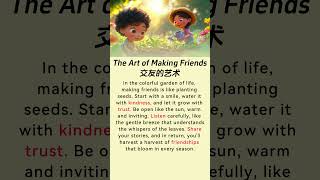 关于[The Art of Making Friends / 交友的艺术] 的有趣短篇故事 + 快速提高流利程度的技巧 | 通过阅读提高你的英语水平！