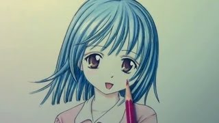 Drawing Time Lapse: Anime Hair