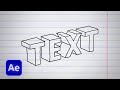 3D Text & Shapes - After Effects Tutorial