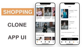 Flutter UI - Shopping Online App - Home - Store - Account - Cart - More Screen - Speed Code