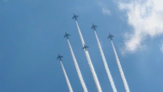 航空自衛隊 「ブルーインパルス」  渋谷上空 編隊飛行  2020年5月29日12時50分　4K 最高画質