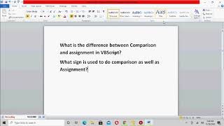 Variable Assignment vs Variable comparison in UFT | HP QTP | VBScript| VB Scripting.