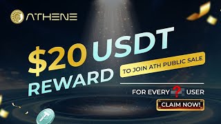 claim free $20 | how to claim $20 free in athene network app | claim 20 usdt #binance #usdt_earn