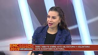 DEBATE SOBRE VOTO OBLIGATORIO Y VOLUNTARIO ANTE AUSENTISMO ELECTORAL