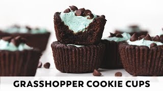 Grasshopper Cookie Cups // vegan, gluten-free, paleo