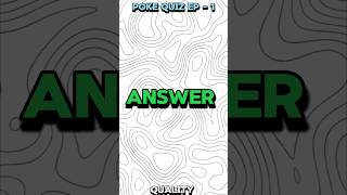 Poke quiz  episode 1| Pokemon quiz #pokemon #Demontrix