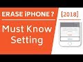 Erase iPhone after 10 failed passcode attempts! [Must Know Setting]