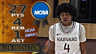 賀博 Robert Hinton ('06) NCAA Debut! - 27 Pts Highlights｜Marist Red Foxe vs Harvard Crimson｜2024.11.04