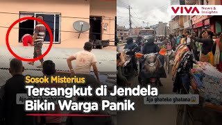 'Sosok Misterius' Bikin Kerumunan Warga Panik, Ujungnya Telan Ludah