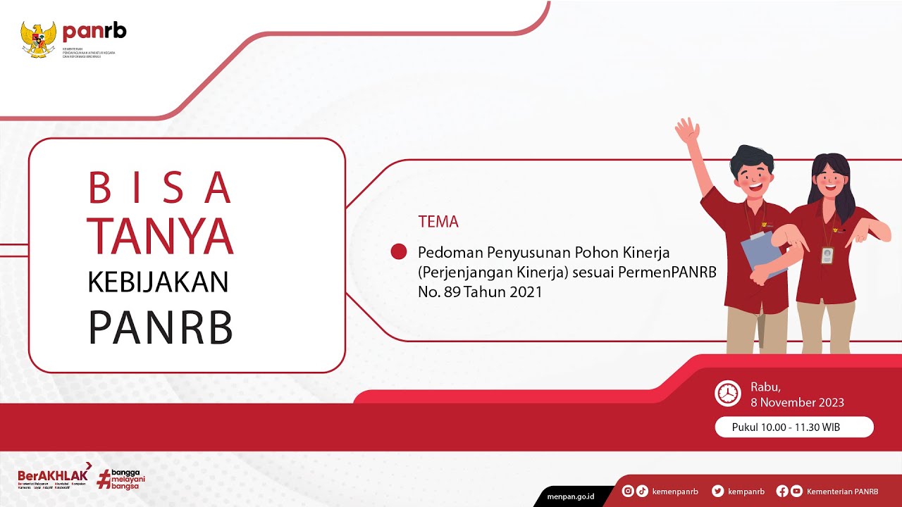 [LIVE] Bisa Tanya Kebijakan PANRB: Pedoman Penyusunan Pohon Kinerja ...