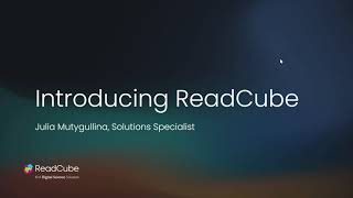 Introducing ReadCube