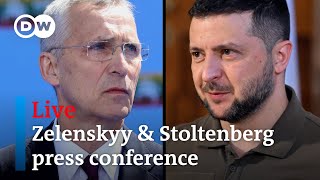 Live: NATO chief Stoltenberg and Ukraine's Zelenskyy give joint statement in Vilnius | DW News