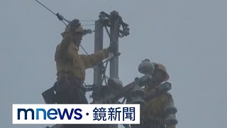 災後復原雪上加霜！　大雨炸屏東滿州、樓梯變瀑布｜#鏡新聞