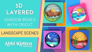 How To Make A 3D Layered Shadow Box With Cricut + How To Create A Shadow Box Frame From Cardstock!