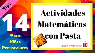 14 Actividades Matemáticas con Pasta Pintada