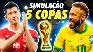 Simulei as próximas 5 COPAS DO MUNDO! 🏆