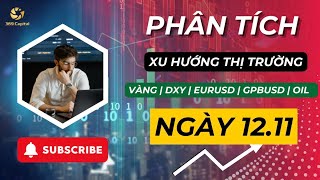 Phân tích xu hướng thị trường XAU| DXY| EURUSD| GBPUSD| OIL ngày 12.11.2024 | 369 Capital