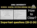 ec3352 digital system design important questions how to clear get easy pass anna university