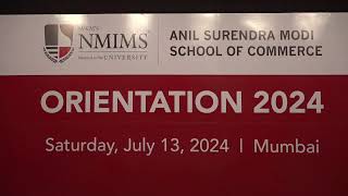 Live Streaming | Orientation Program 2024 | NMIMS - Anil Surendra Modi School of Commerce