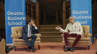 Abhijit Banerjee, Nobel Prize in Economics, meets with Deusto Business School students