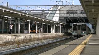 211系長ナノN336編成　臨時快速松本行　篠ノ井駅発車