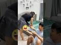 oh my god it's a snail 😂🤣Daily life of a couple #trending #funny #couple #tiktok