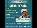 Sohbet OPEN TALK Bersama Syekh Mustafa Mas'ud Al Haqqani di @ukmrebanaits6582 - Kamis 13 Sept 2018