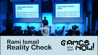 Rami Ismail - Reality Check for Students and Livestreaming - Games Now! -lecture series