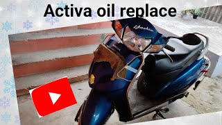 Activa 3g gear oil + engine oil replacement explain in tamil