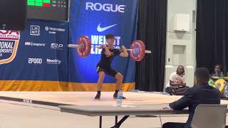 Kason Luu - 2022 USAW Youth National Championships - 61kg - Clean \u0026 Jerk  #3