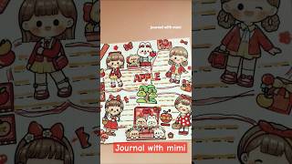 Cute Red Apple Journal 🍎 #journal #journaling #apple #red #asmr #creative #cute #healing #relaxing