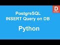 Python PostgreSQL Database Insert Query
