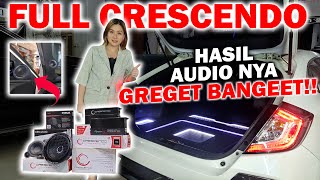 MODIFIKASI KOSMETIK AUDIO HONDA CIVIC TURBO FULL CRESCENDO MANTEP BANGEEET!!!