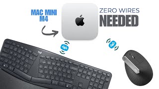 Mac Mini M4 Bluetooth KeyBoard And Mouse Setup (with zero extra wires needed)