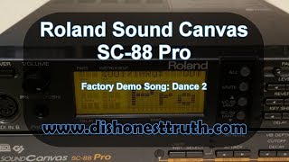 Roland Sound Canvas SC-88 Pro Factory Demo - Dance 2