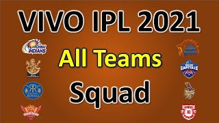 IPL 2021 All teams squad | CSK, MI, KKR, RCB, DC, RR, KXIP, SRH IPL 2021 Squad