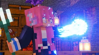 deal with destiny/Lizzie turns ino the blue axolotl [ empires smp] minecraft animation