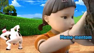 Mmmm cow Squid Game-Meme Mentom