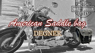 Harley-Davidson  Fat boy 『DEGNER製 サドルバッグ』取り付け