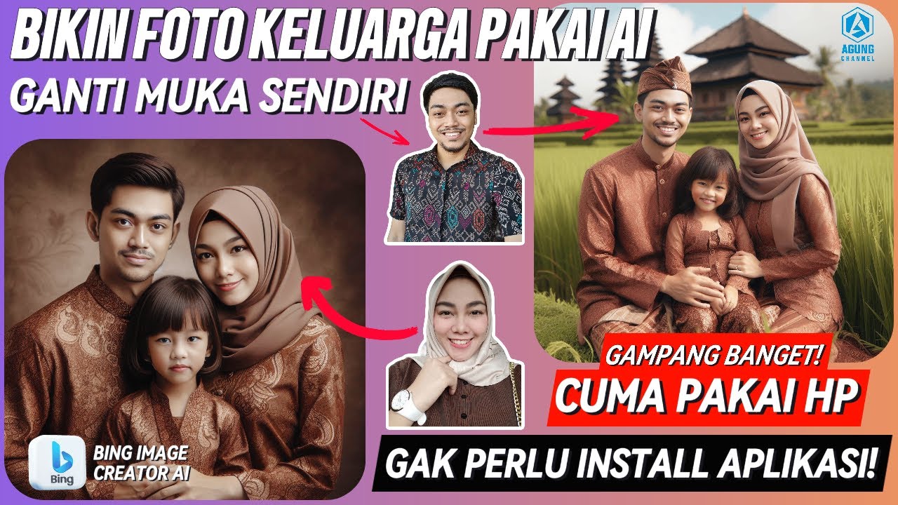 TUTORIAL MEMBUAT FOTO AI KELUARGA DARI HP MENGGUNAKAN BING IMAGE ...