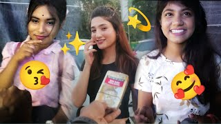 Top 4 Gilr Reaction! | Making Girl's smile || Most Viral Video || Bangli Girl's Prank@BindasRohit