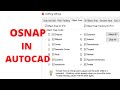 UNDERSTAND OSNAP SETTING II AUTOCAD II OBJECT SNAP II OSNAP TRACKING