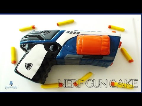 How to make a Nerf Gun Cake from Creative Cakes by Sharon How to make a Nerf Gun Cake from Creative Cakes by Sharon