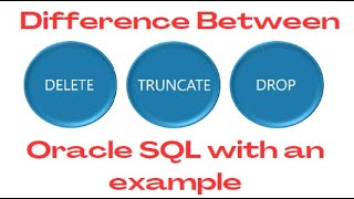 Difference Between DELETE, DROP and TRUNCATE | SQL | DBMS