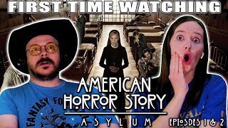 American Horror Story: Asylum | Ep. 1 + 2 | First Time Watching Reaction | ALIENS?!?