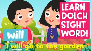 Phonics | Sight Words Songs! | Sight Word “will” (Level 2B-24) | by Cool Junior Phonics